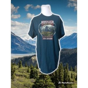 Retro Colorado CO Mueller State forest Park Gray State Shirt M T Shirt Hiking
